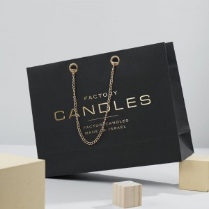 Sac en papier Luxenoir avec poignée en chaîne