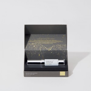 Noir de luxe & Boîte d\'emballages de soins de la peau en or